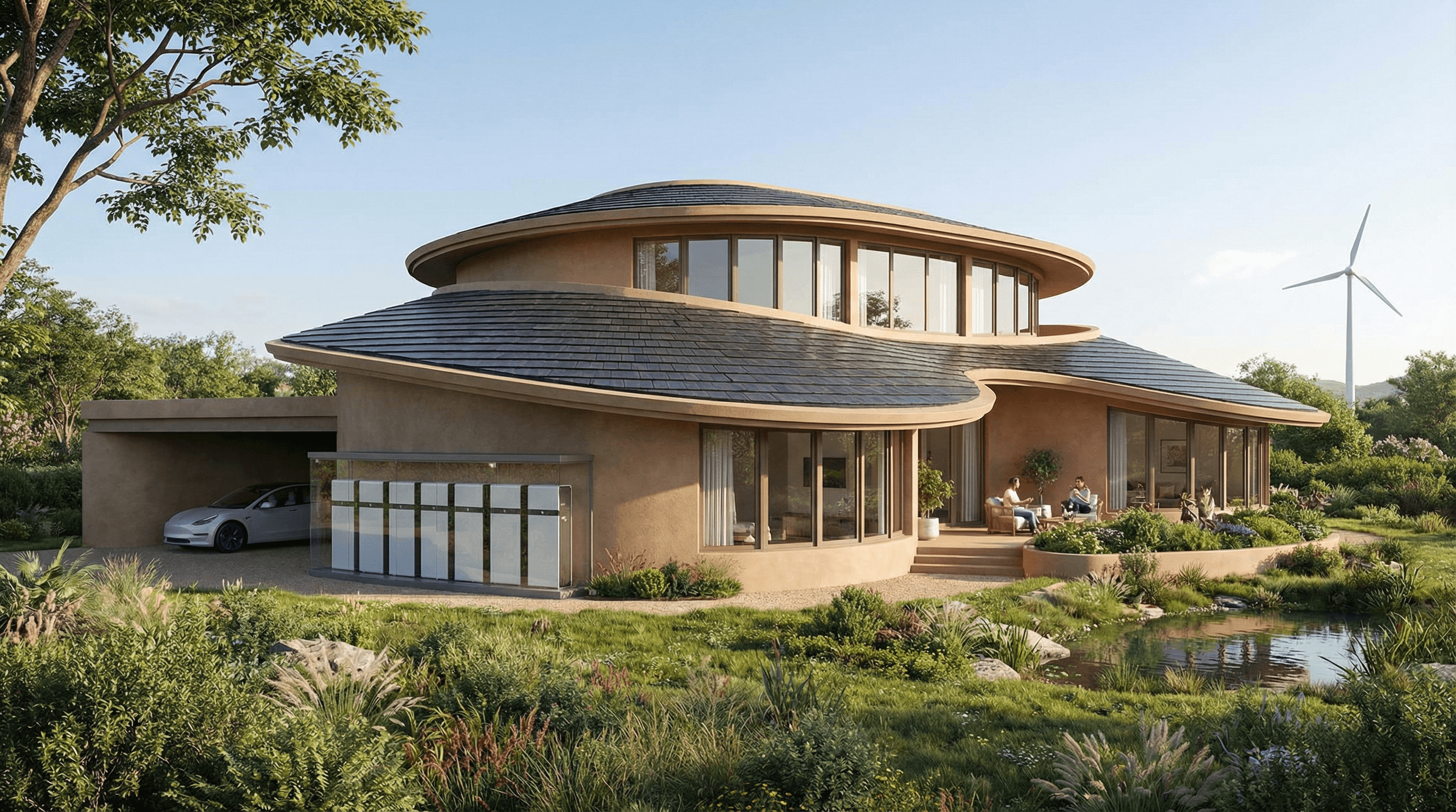 太陽光・蓄電池システムでエネルギー自給自足する家庭