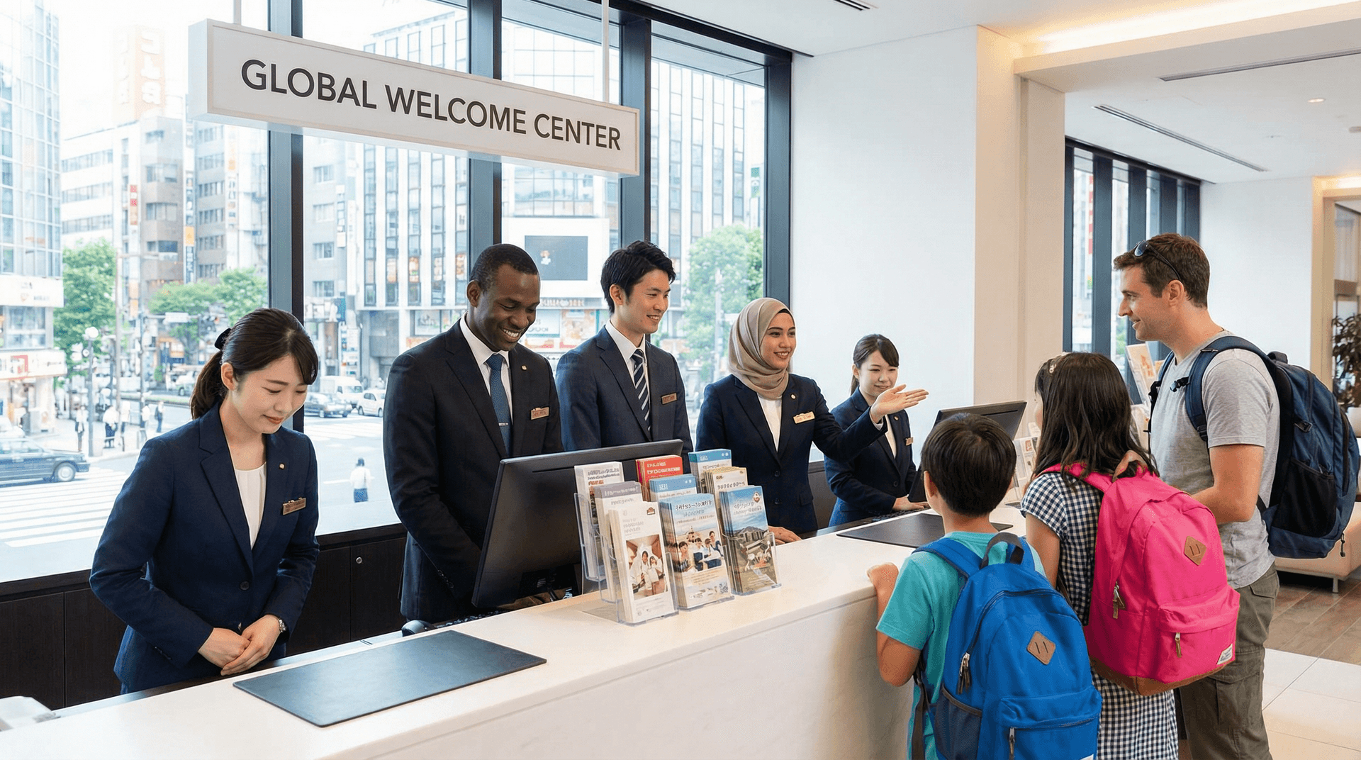 多国籍スタッフによる英語・韓国語対応